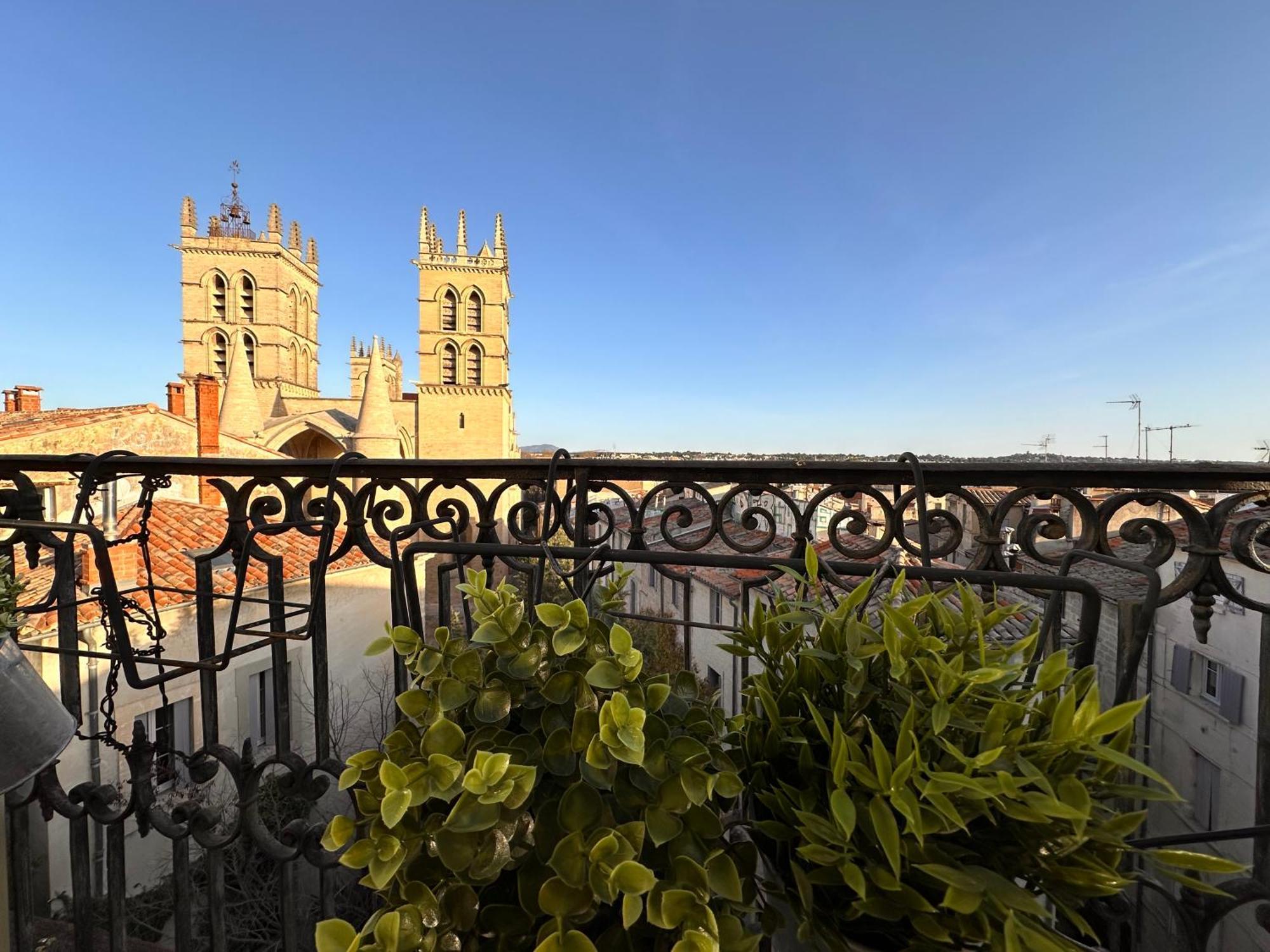 Ferienwohnung La Terrasse, Vue Sur Les Toits De Montpellier Exterior foto