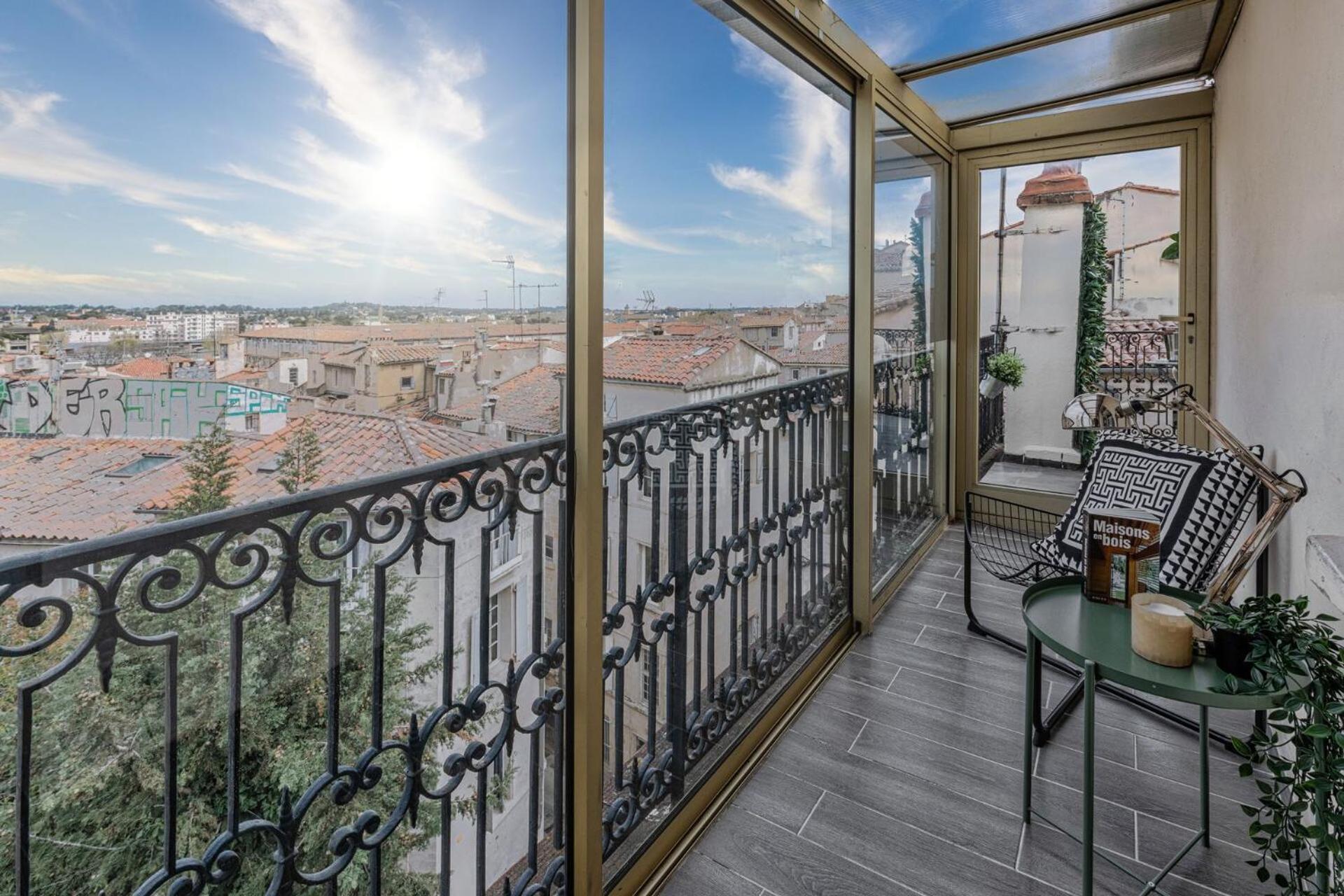 Ferienwohnung La Terrasse, Vue Sur Les Toits De Montpellier Exterior foto